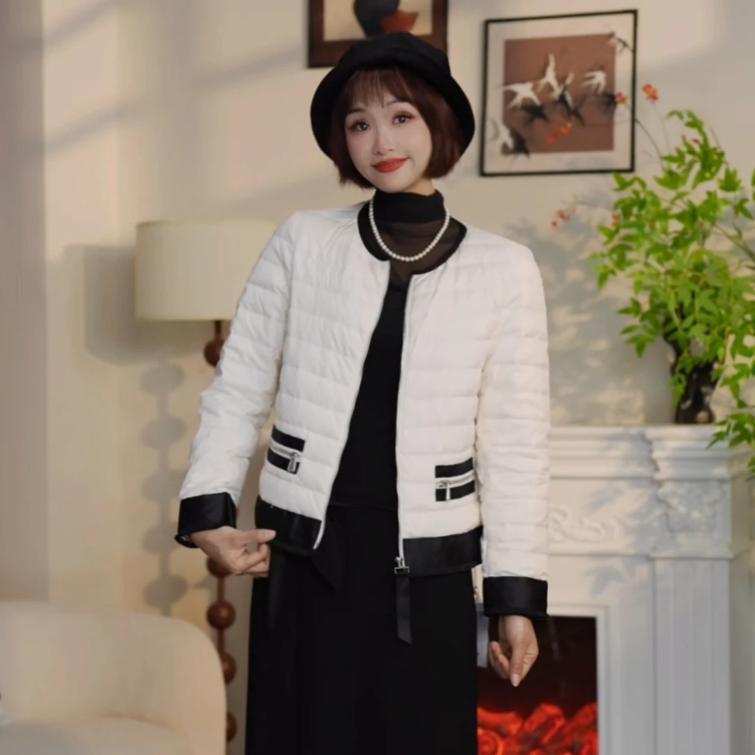 Y511冬季时尚简约内胆轻薄款保暖羽绒服DM7