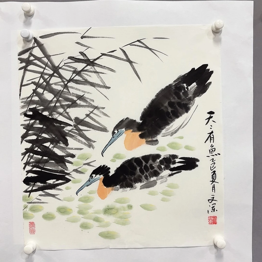 国画亲笔手绘放心去藏
