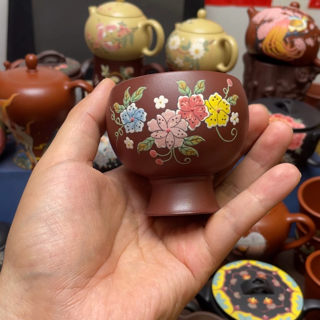 紫砂茶杯紫砂主人杯100cc