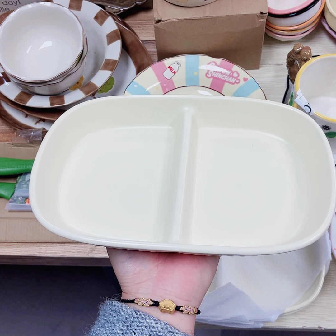 陶瓷2格分餐盘陶瓷餐具系列