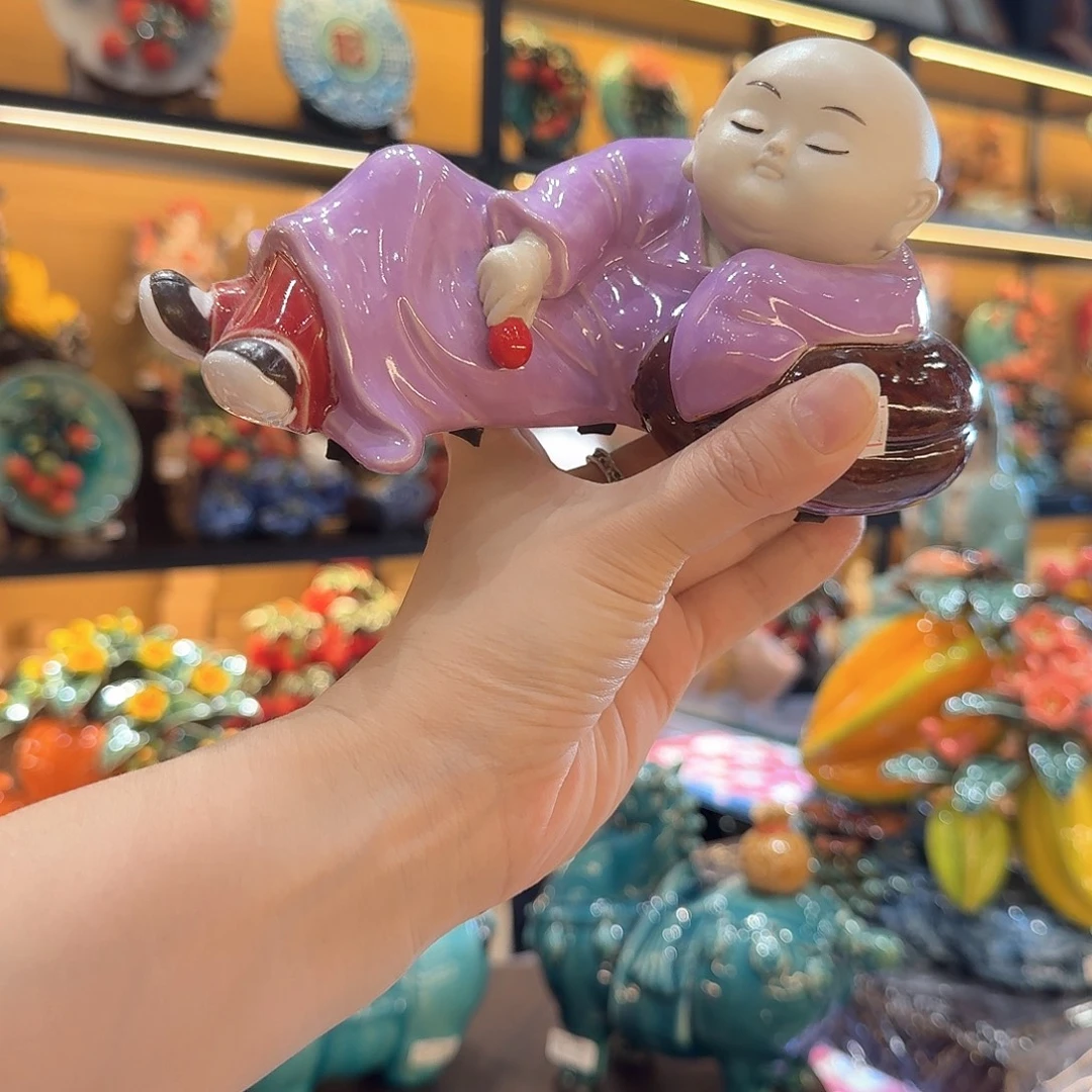 陶瓷小无忧精品摆件