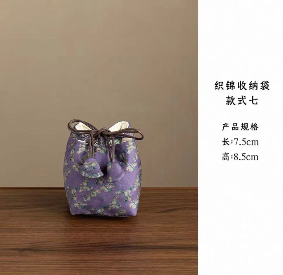 繁花织锦布袋-紫色（安全包装）