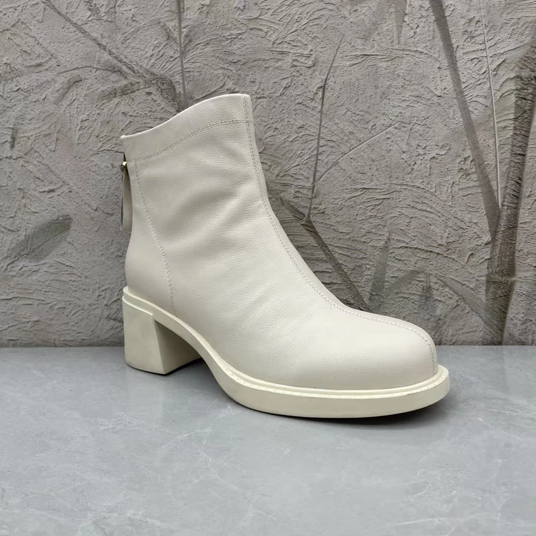 短靴女女靴子（牛皮）95206