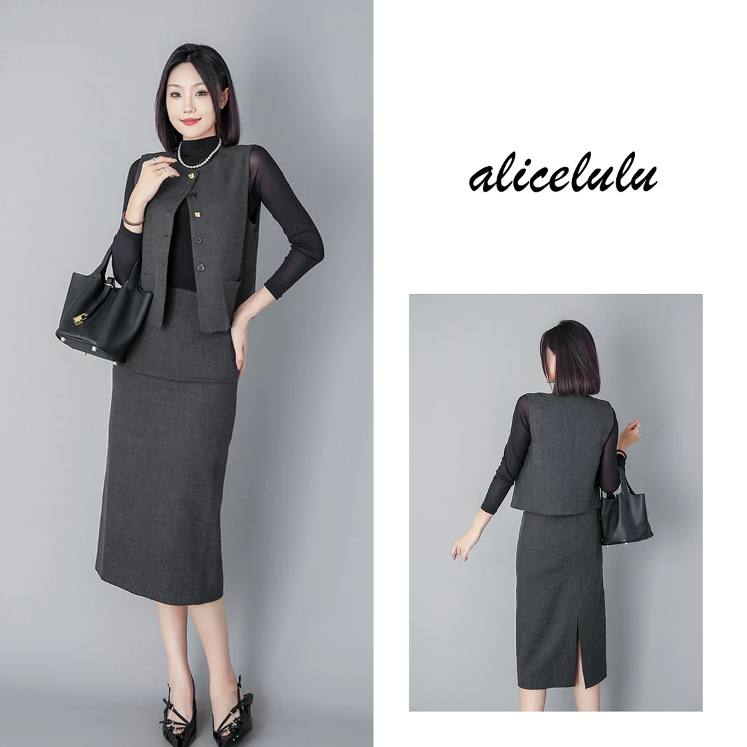 1 ALICE “小香丽人”女装套装 层次叠穿 优雅成套 S2139147T