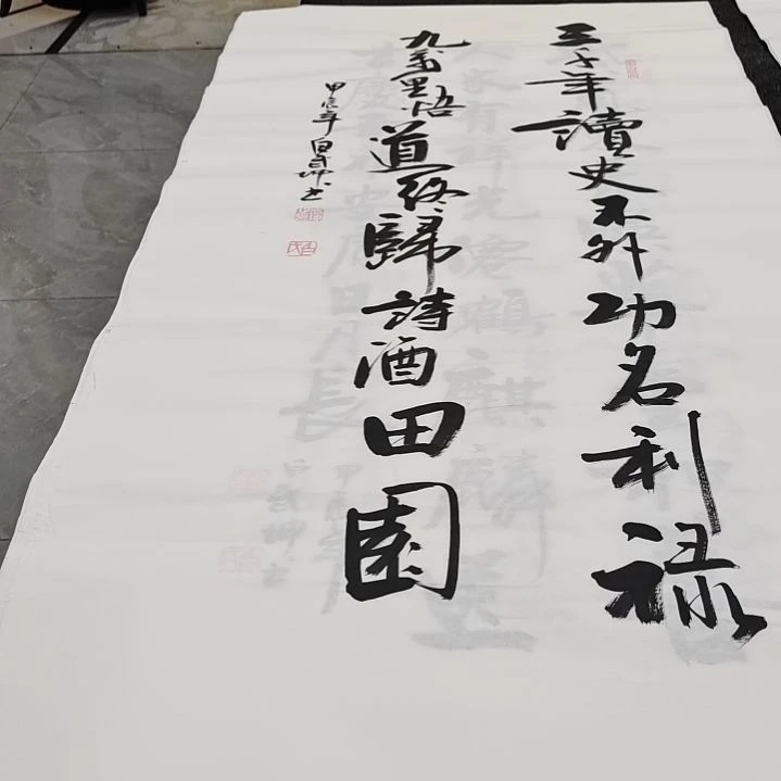 翰墨白武坤老师作品一副