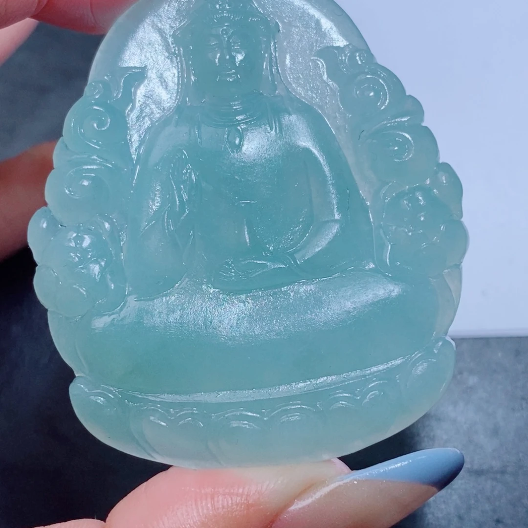 定制翡翠未镶嵌定制翡翠毛货挂件