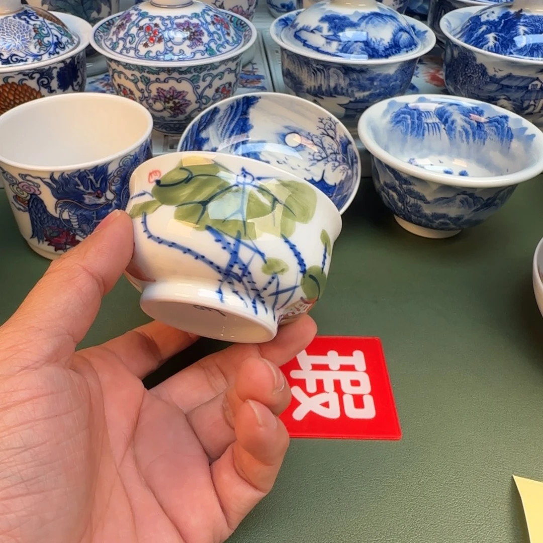 纯手工纯手绘茶具石头26