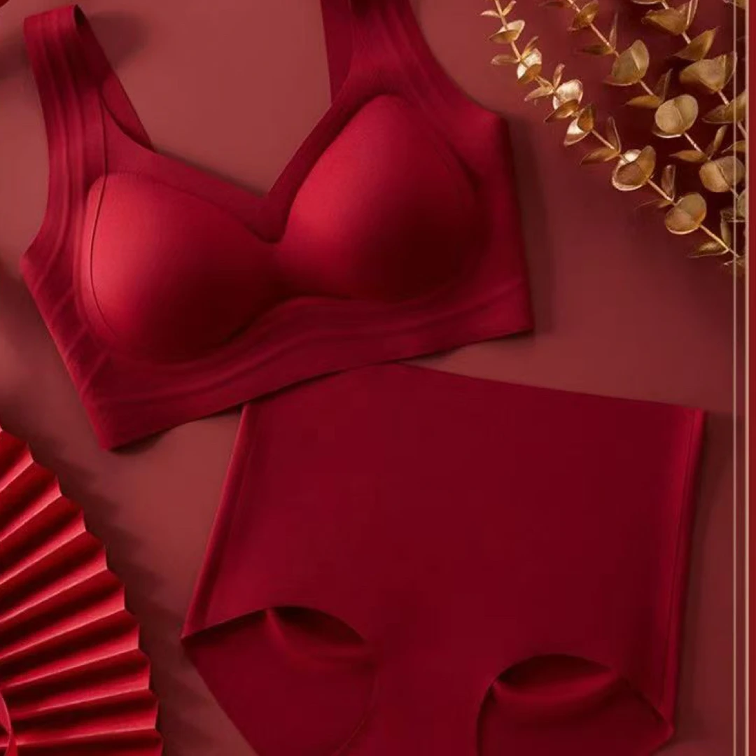 新年红色套装百搭