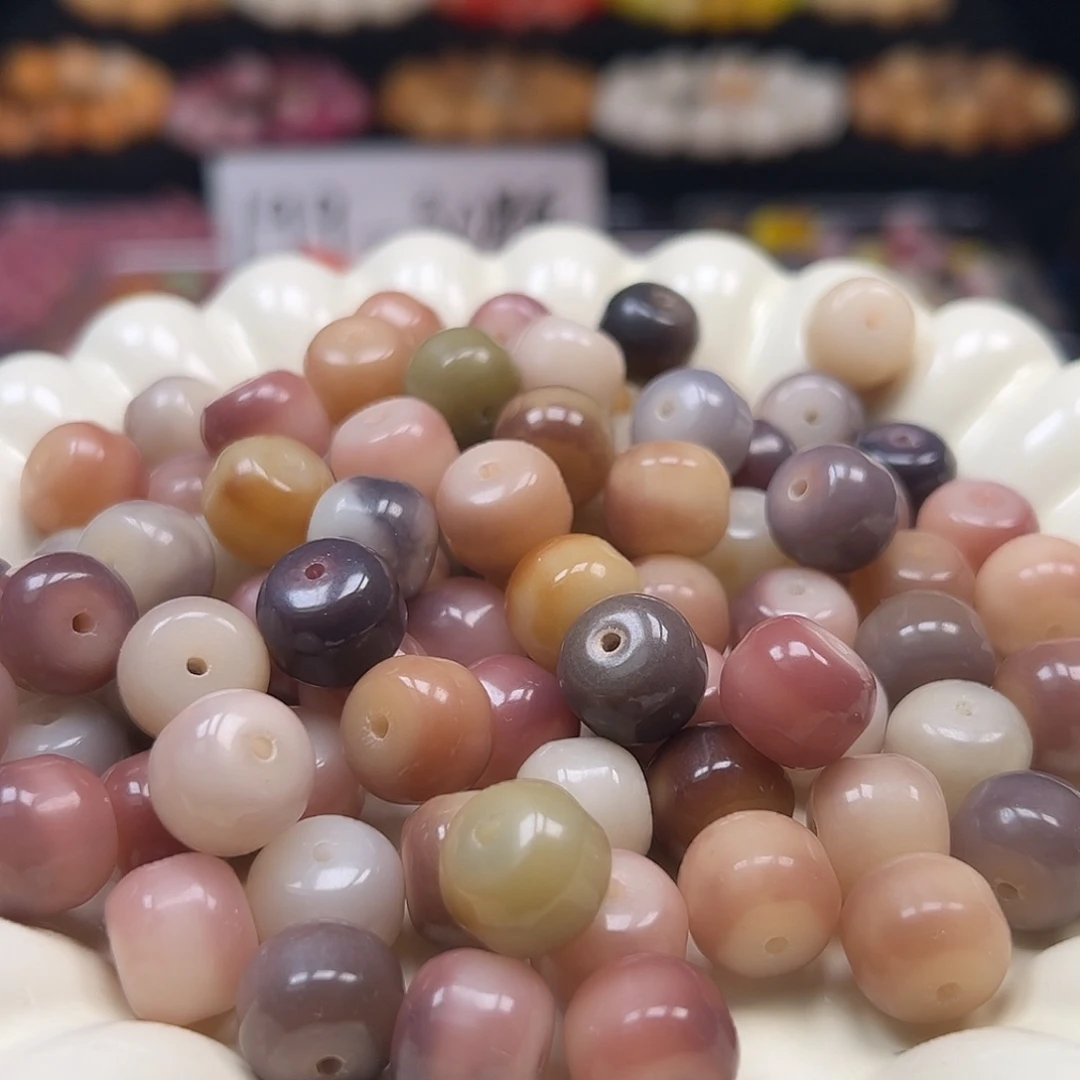 菩提根/象牙果手串卡13非料紫水晶汗宝桶110颗