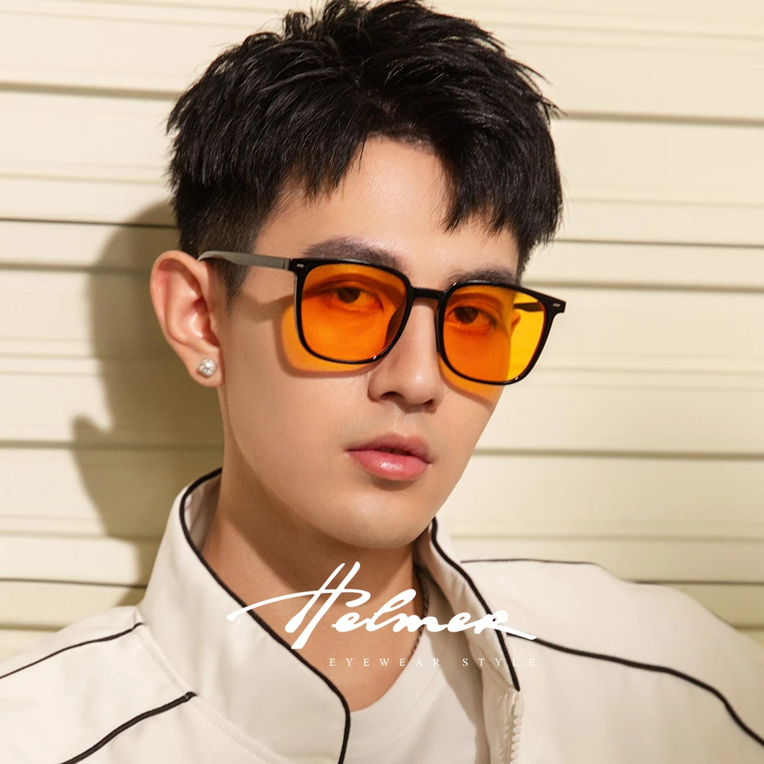 HELMER-时尚开车防紫外线新款太阳镜潮茶色墨镜偏光男女眼镜 1089