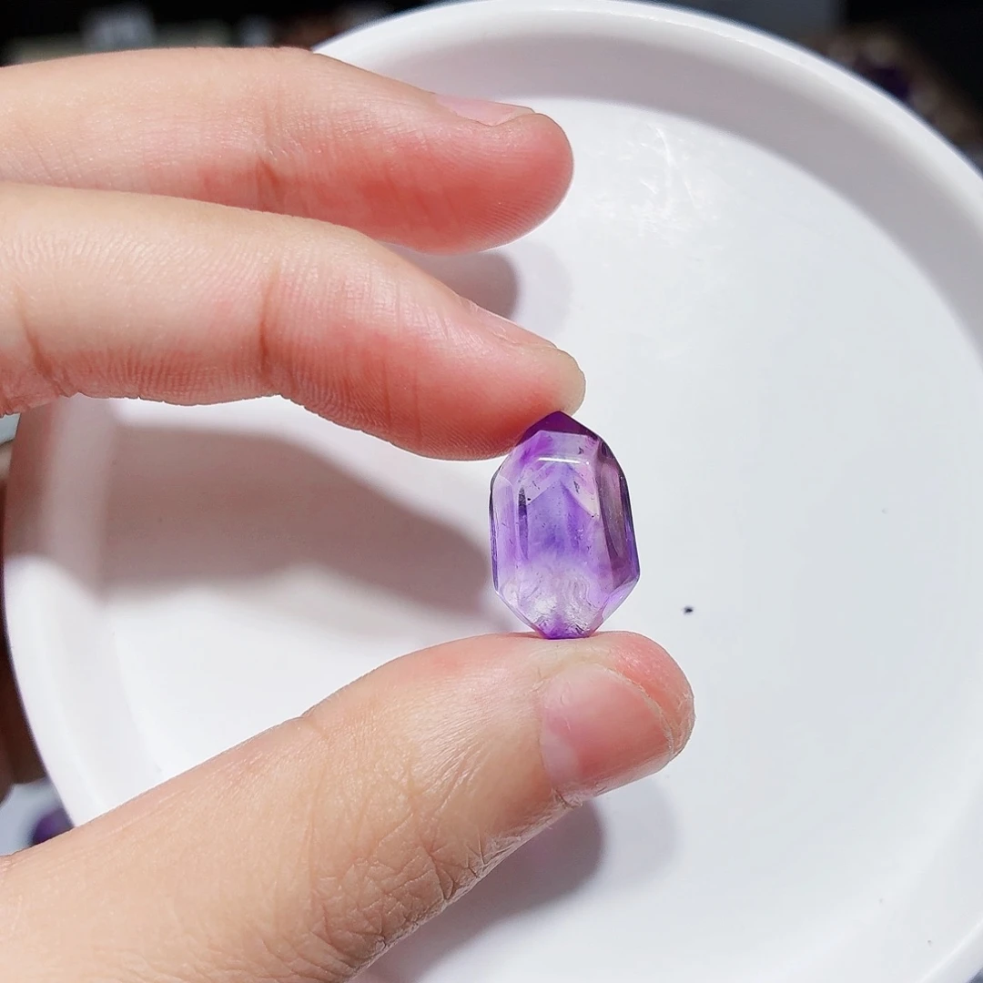 未镶嵌水晶珠宝半成品超七打孔不退换