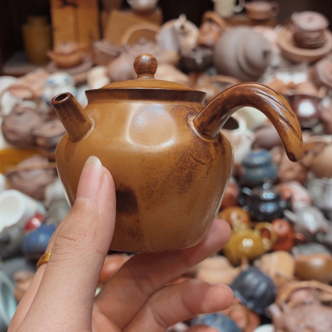 柴烧老岩泥高温茶器皿