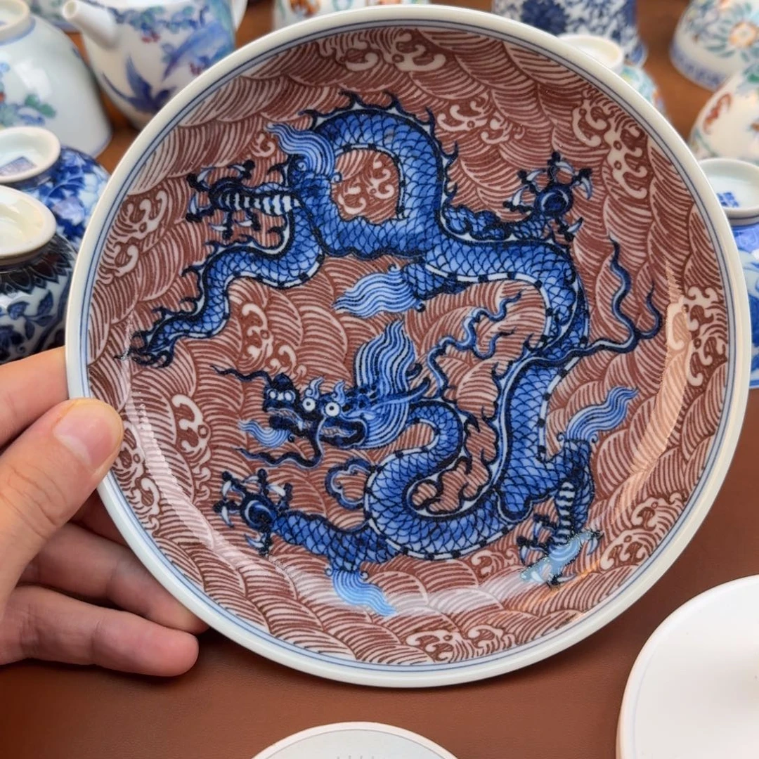 摆件景德镇瓷器手工手绘