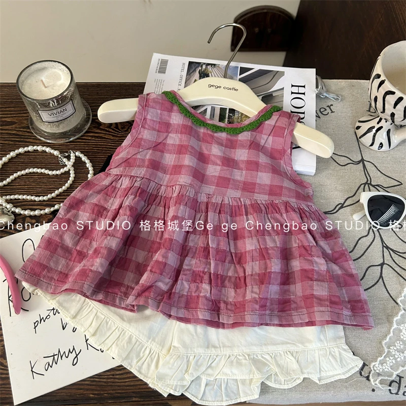 女童夏装套装2025新款韩版童装女宝宝夏季时髦两件套C376