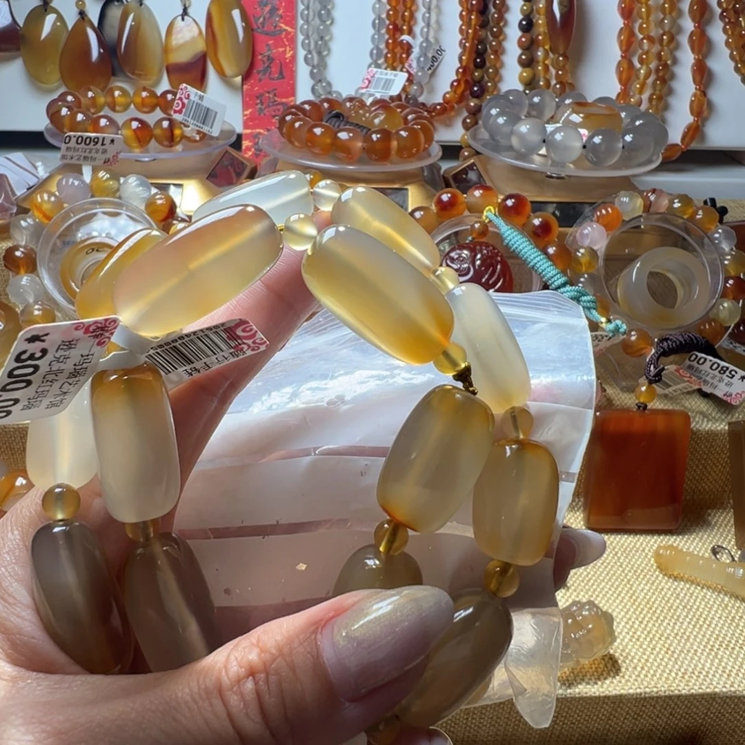 叶***紫玛瑙/玉髓合金颈饰3