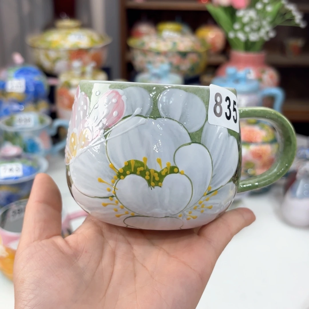 景德镇手绘高温釉下彩陶瓷茶具