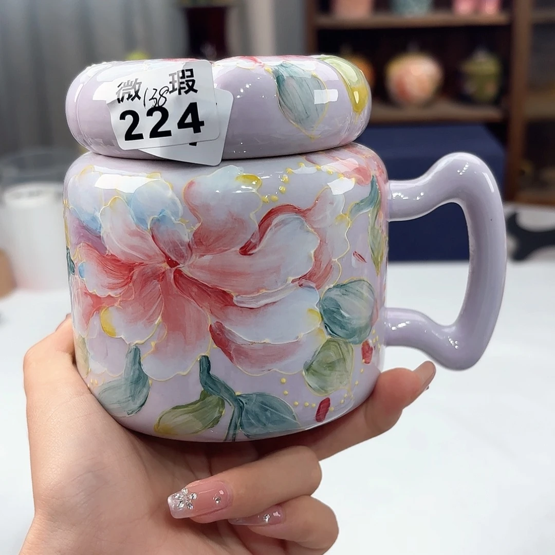 景德镇手绘高温釉下彩陶瓷茶具