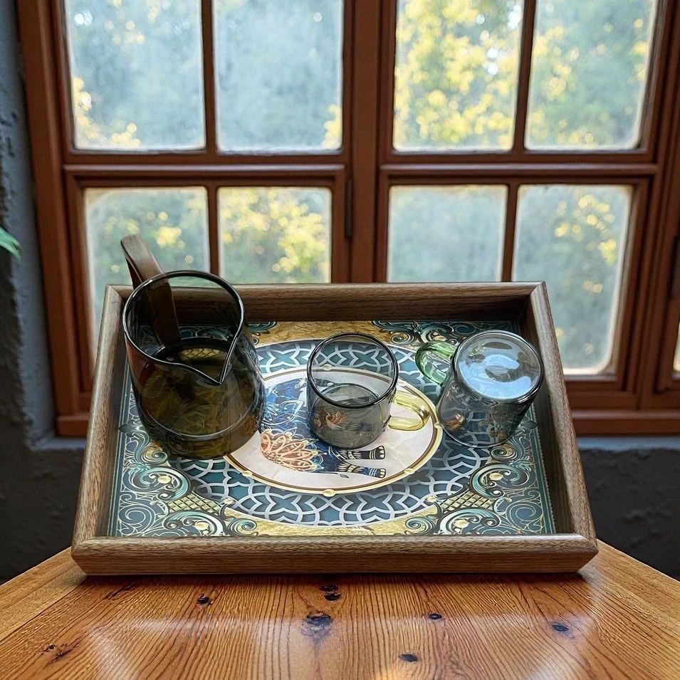 木质托盘家用放茶杯水杯杯子茶盘客厅日式简约长方形水果餐盘创意