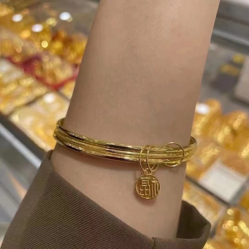 足银手镯 三生三世福牌手镯