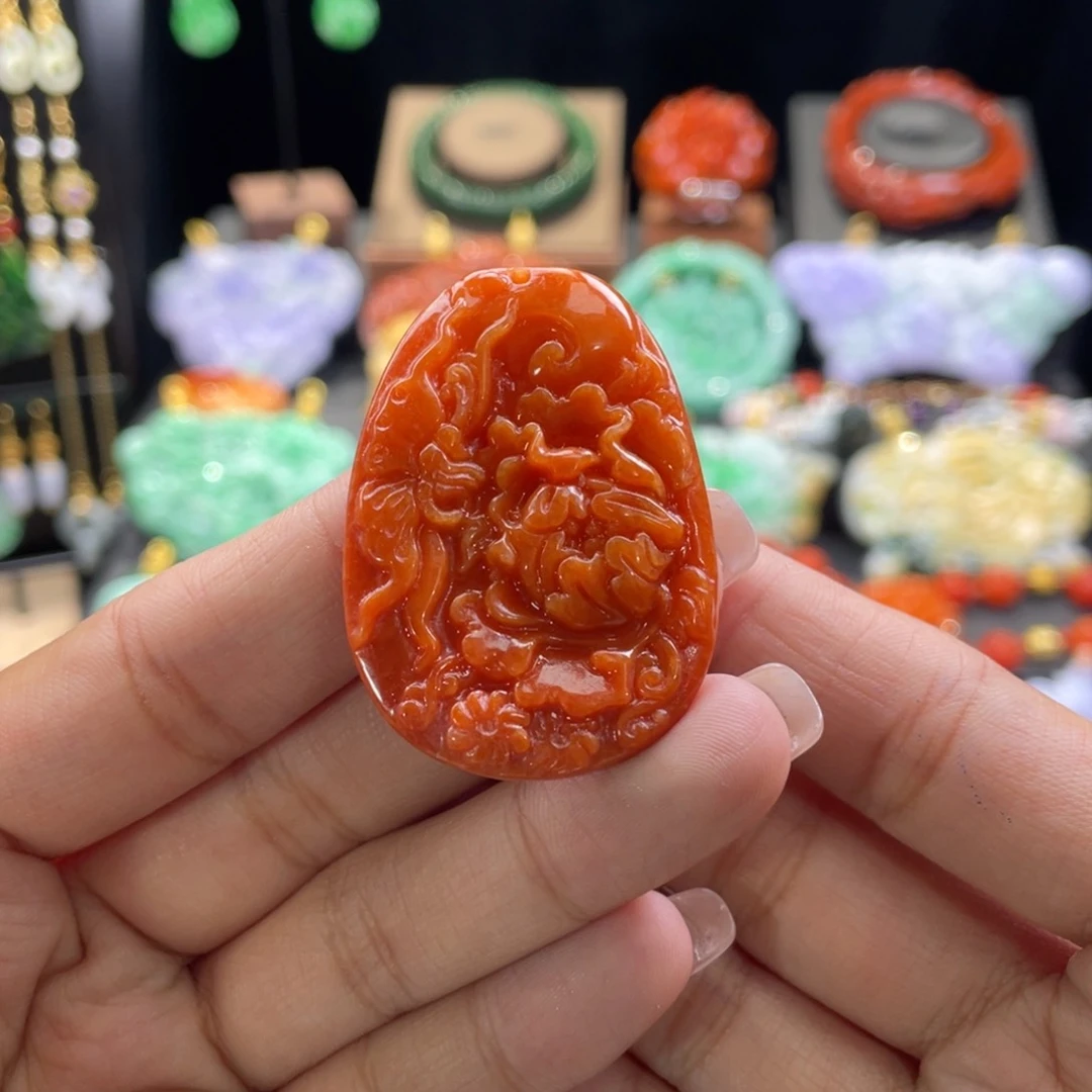 翡翠颈饰未镶嵌代编织