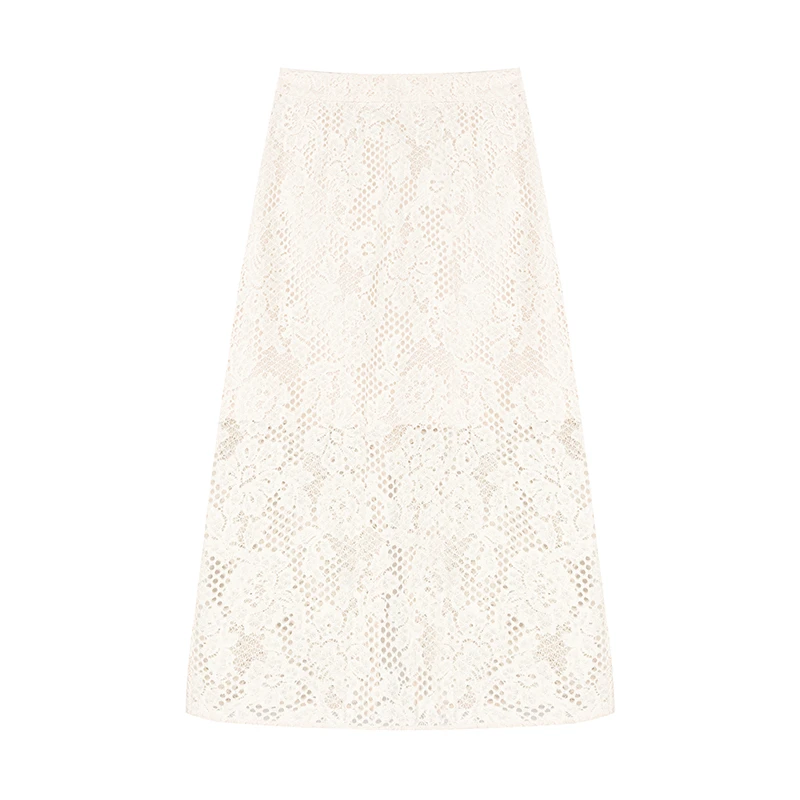 【达人专属】蕾丝镂空半身裙N3320