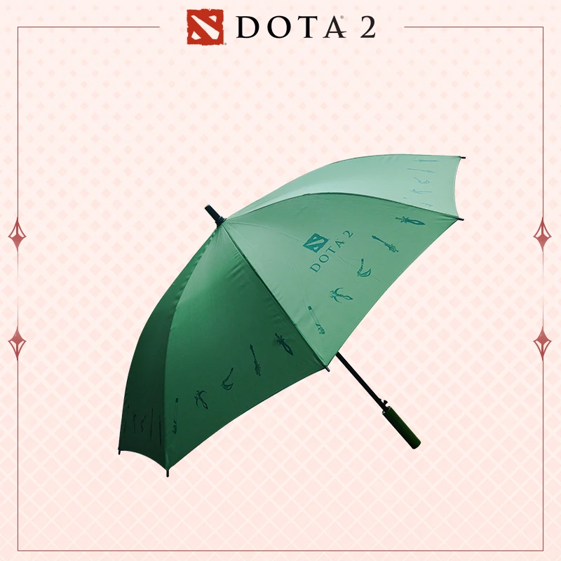 DOTA2 TI周边蝴蝶造型雨伞经典直柄自动伞刀塔长柄晴雨伞官方v社