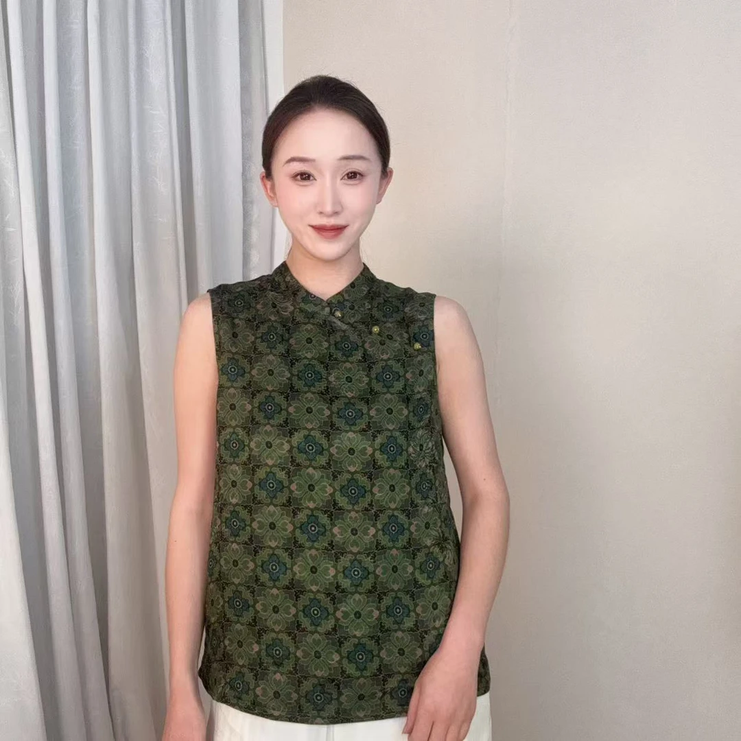 【云裳】2025香云纱春夏新款国风新中式短袖小衫HS