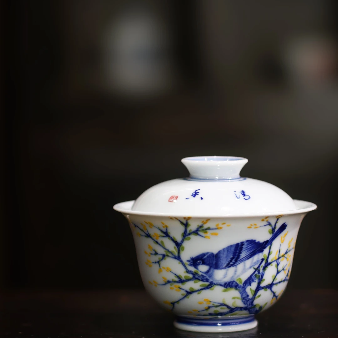 景德镇手绘青花原创套组