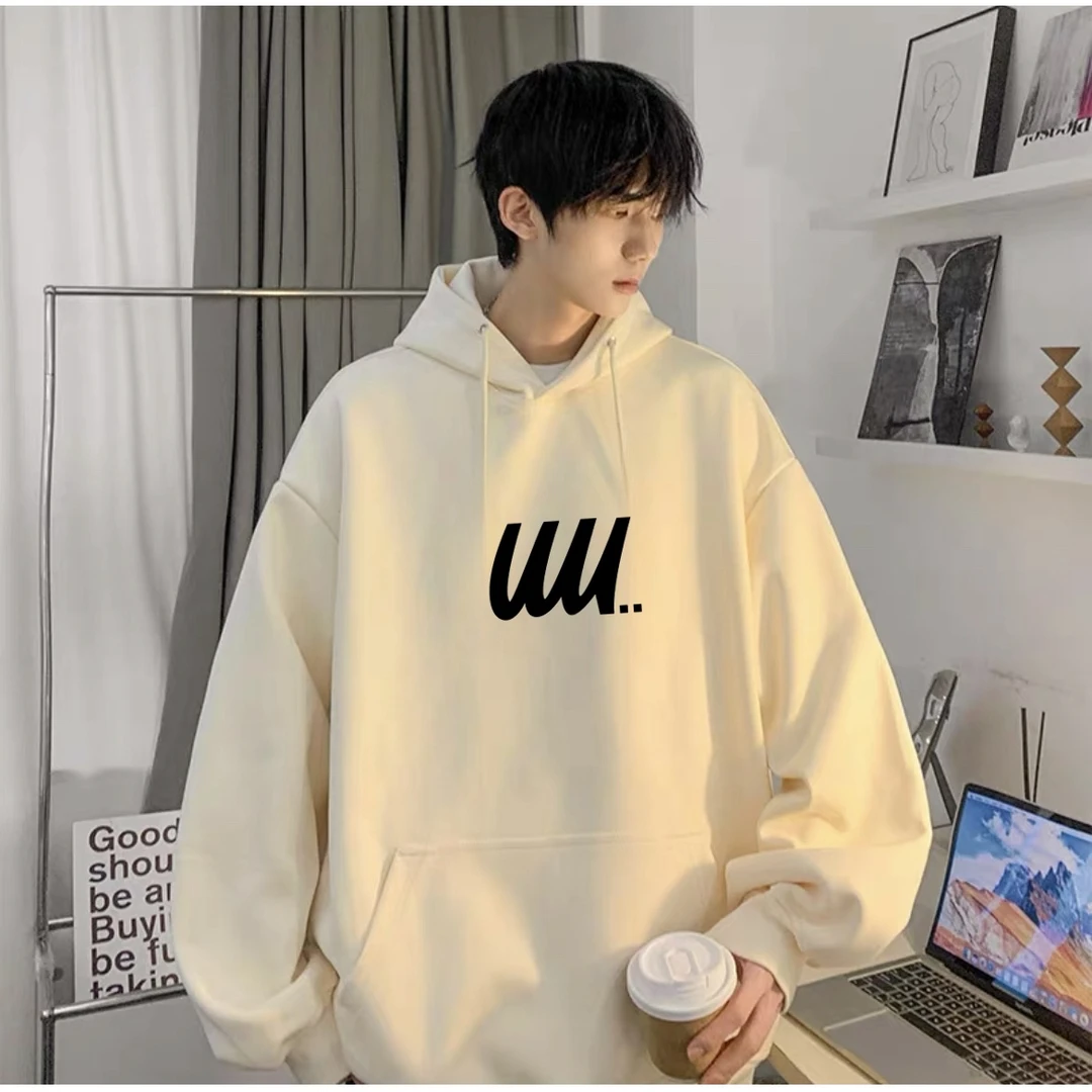 华棉圆领潮流长袖青少年连帽卫衣秋季印花潮流卫衣【热卖中】