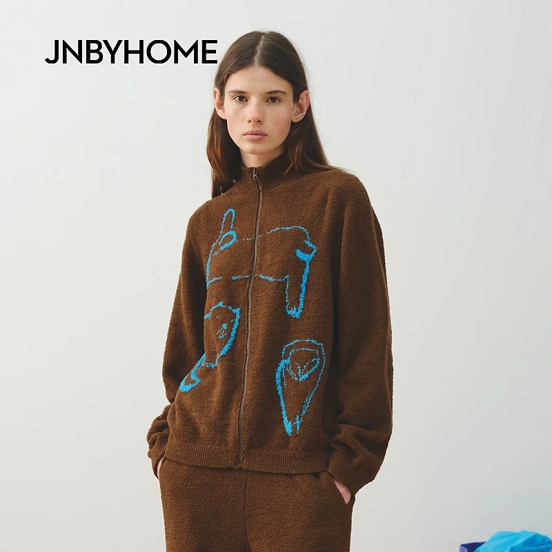 JNBYHOME江南布衣25年冬季长袖开襟针织衫家居服HP0082080