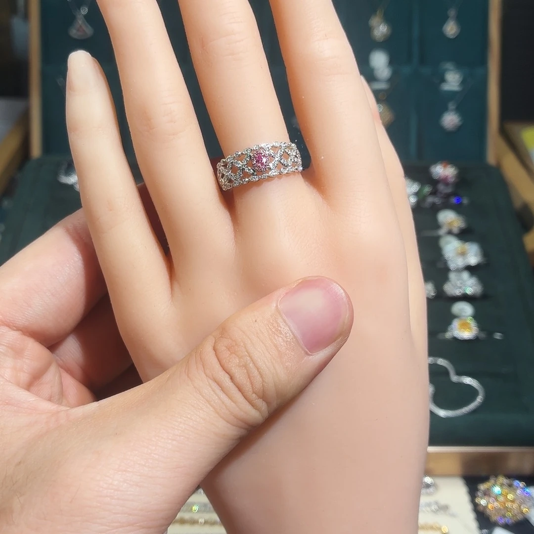 钻石18K金镶嵌戒指/指环