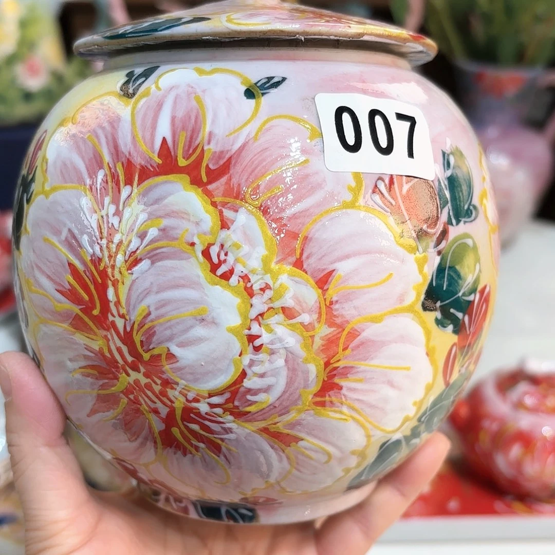 景德镇手绘高温釉下彩陶瓷茶具