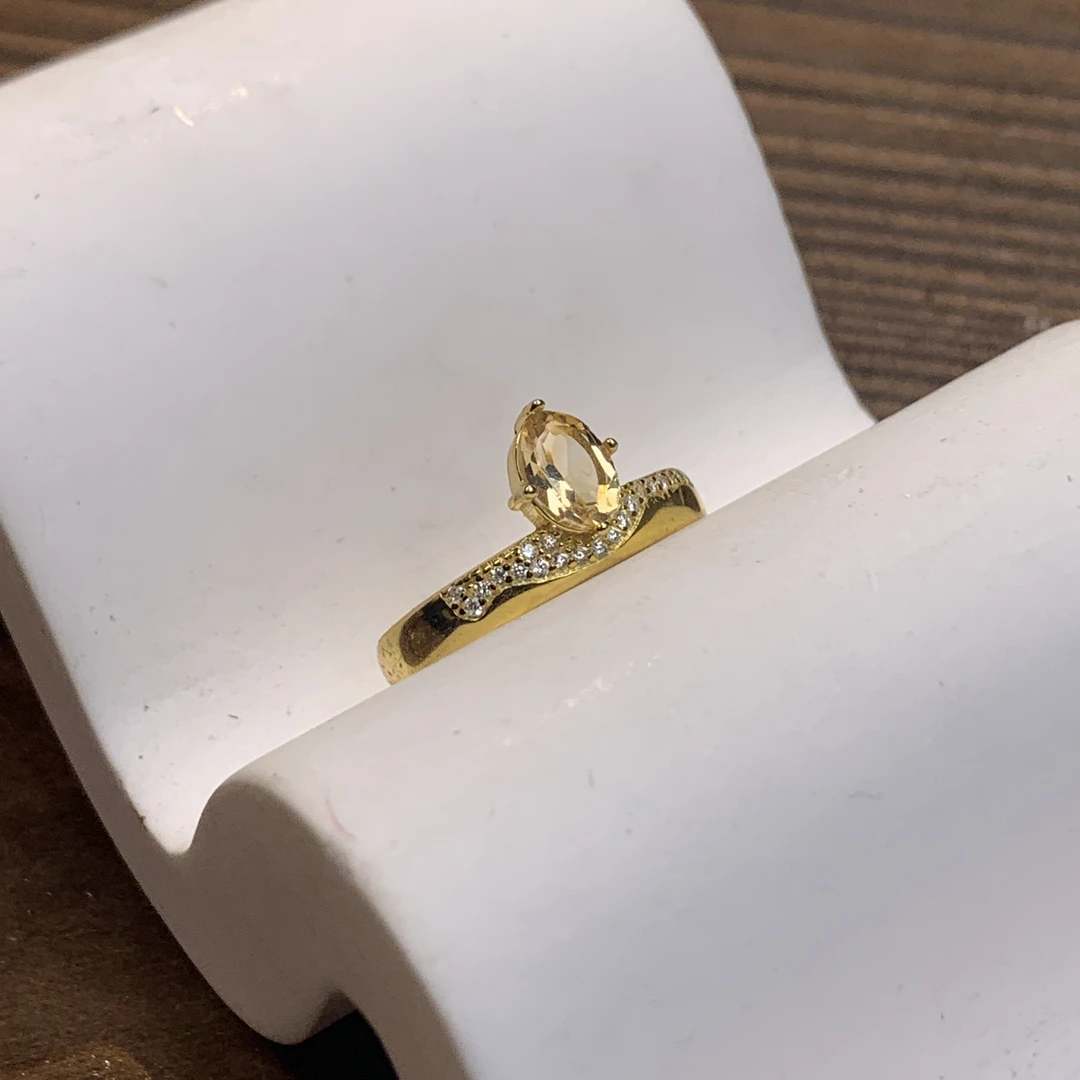 黄水晶戒指  ZK24021939