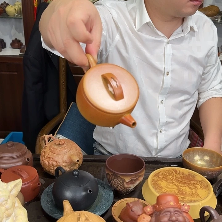 紫砂茶壶汉瓦柴烧