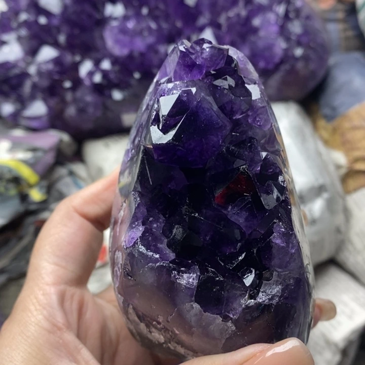 紫晶珠宝半成品未镶嵌