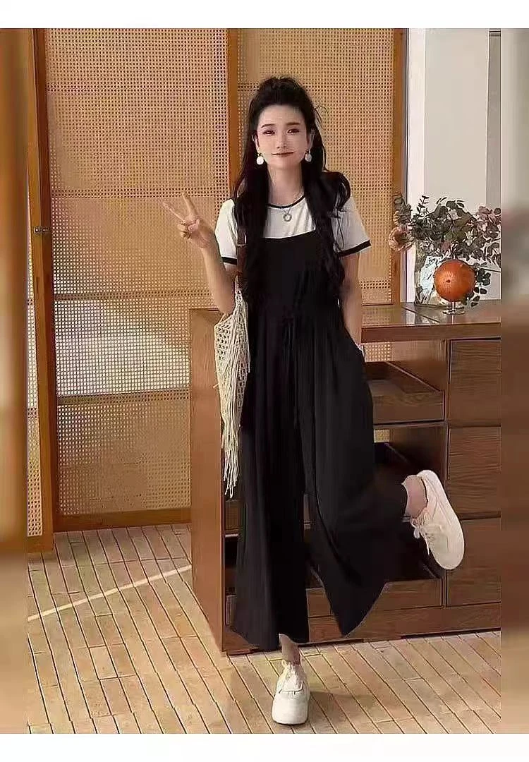 7039连体背带裤套装