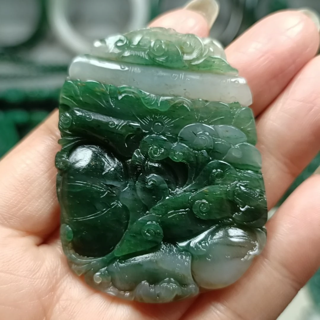 独山玉福在眼前未镶嵌