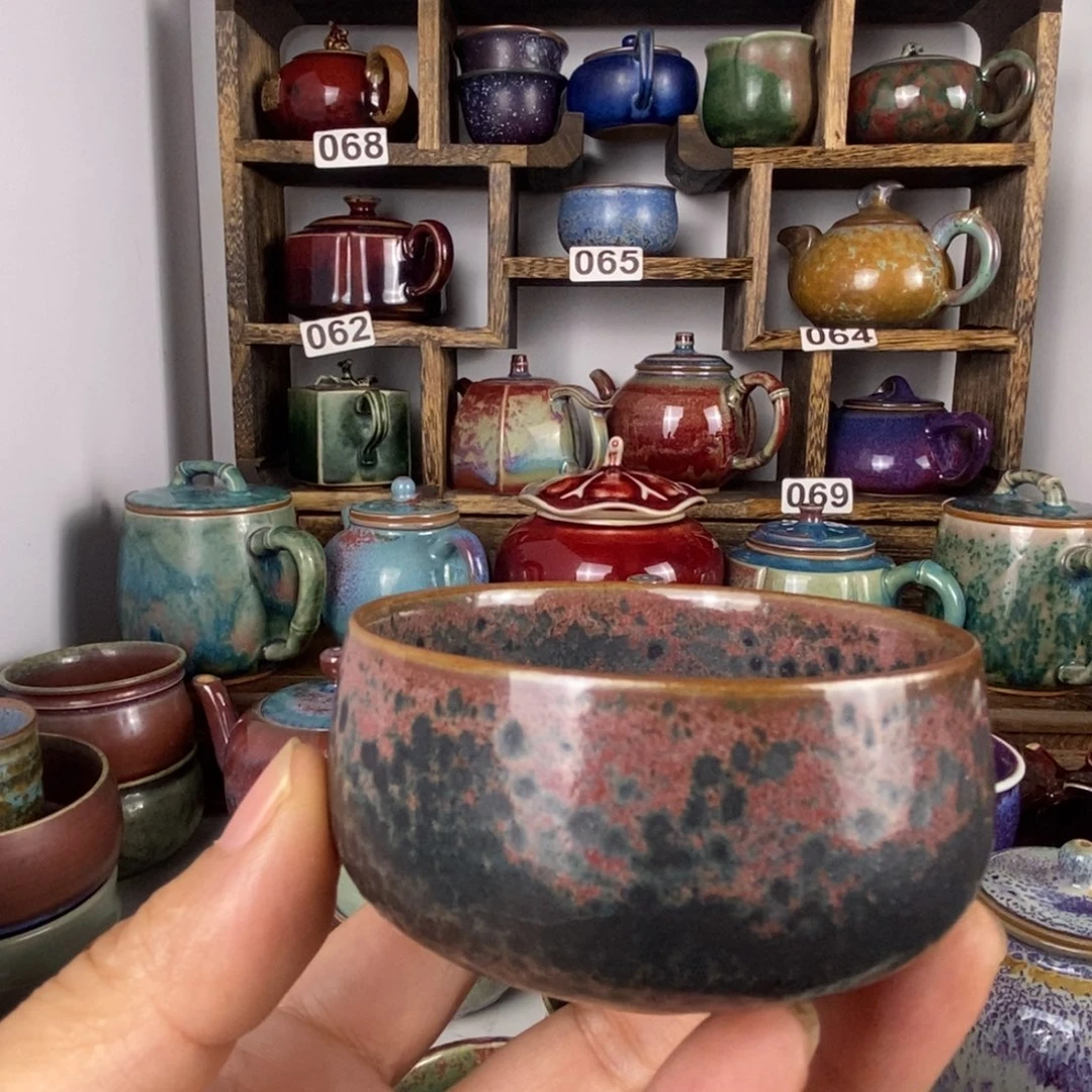 自***南中国神后钧瓷茶具瑕疵处理