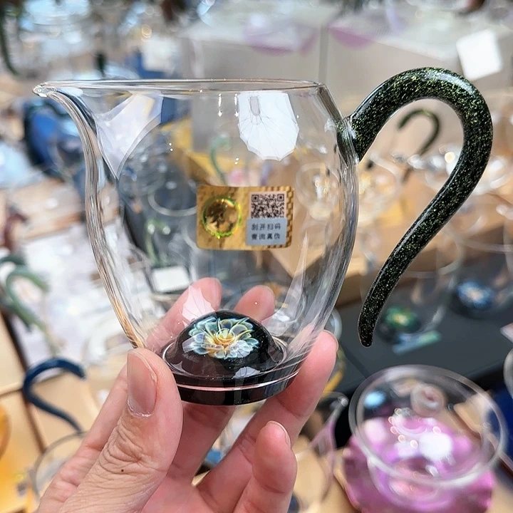 禾器雅青黑金怡然公道杯