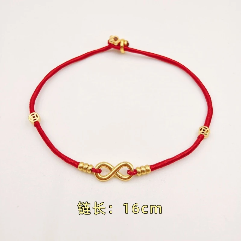 铜合金布艺手链 【1818】【无限有钱花】莫比乌斯环纯手工编织手链