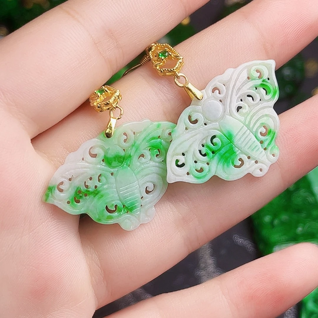 颈饰银S925镶嵌翡翠多样性