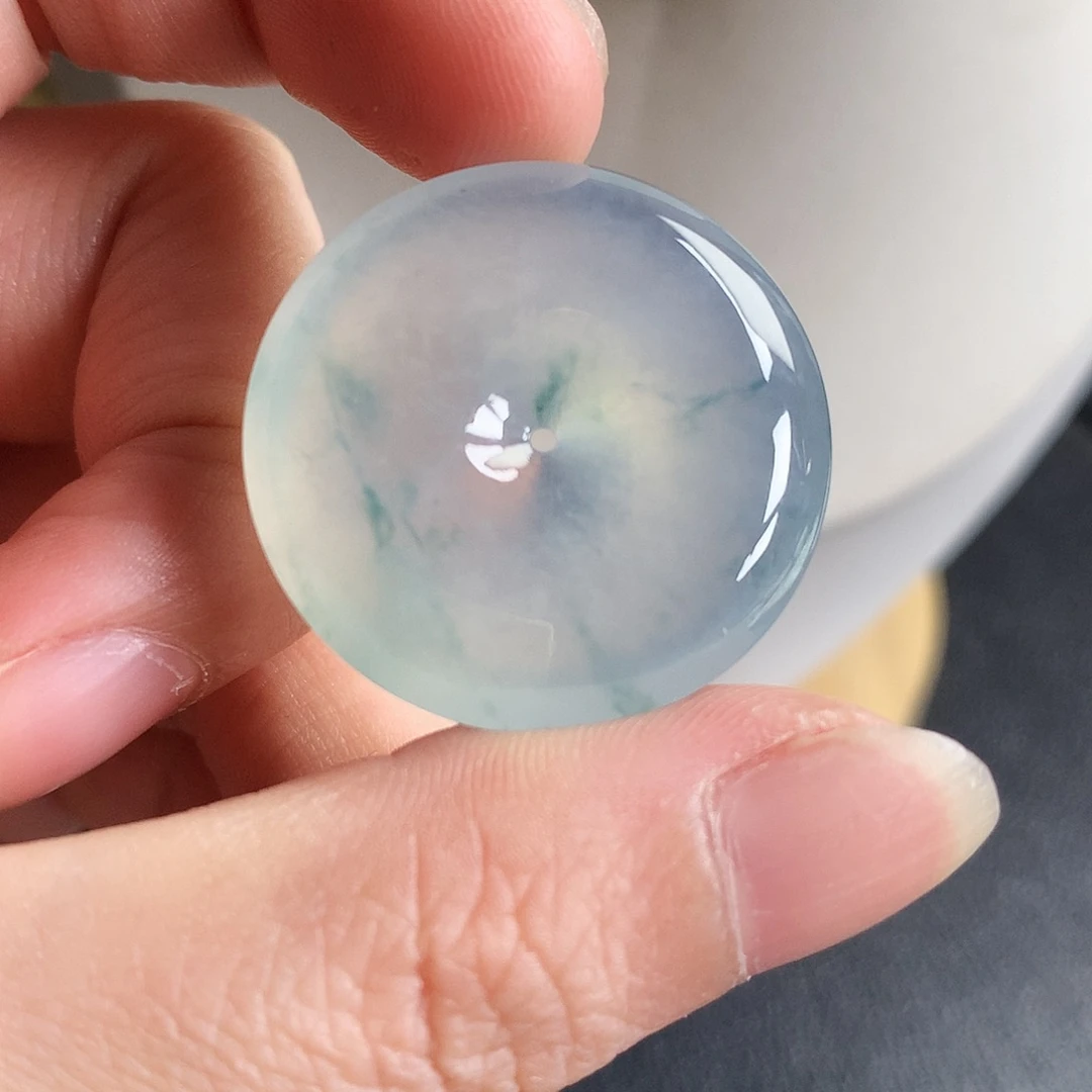 吊坠(不含链)未镶嵌翡翠平安扣