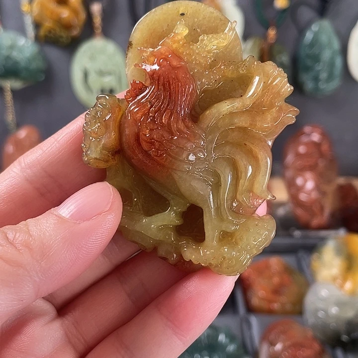 蛇纹石玉未镶嵌挂件