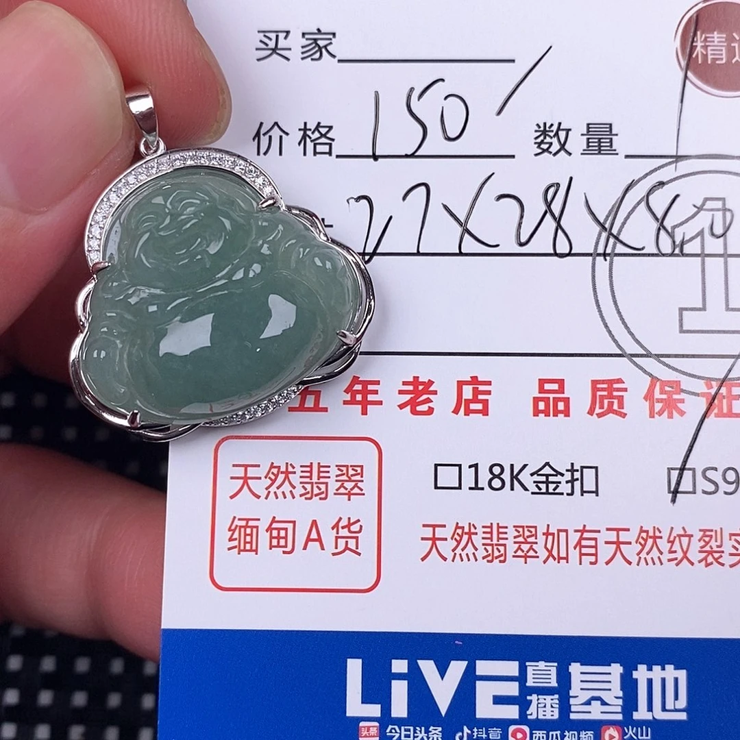 刘****翡翠银S925镶嵌颈饰