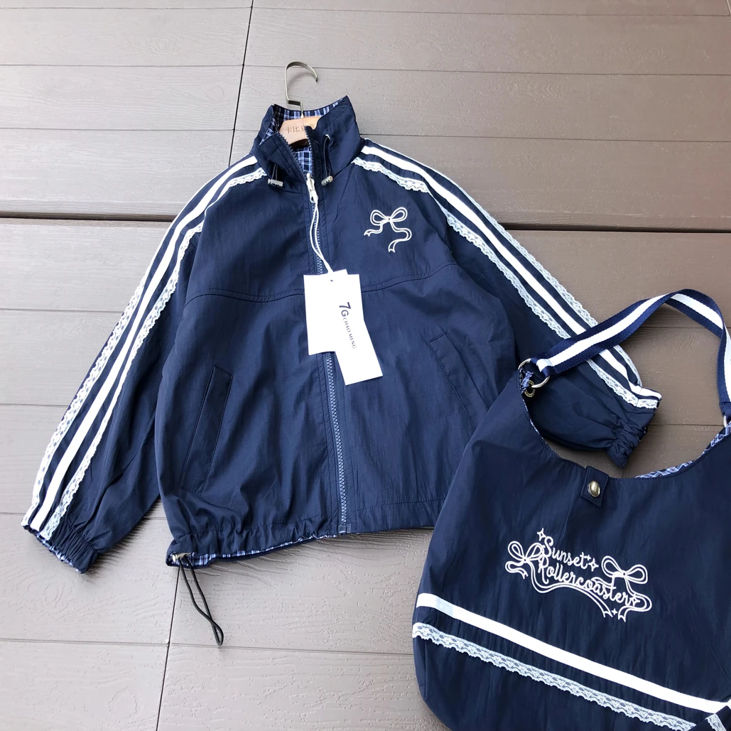 2025秋季新款品质柔软风衣韩系外套蝴蝶结带包外套6-11