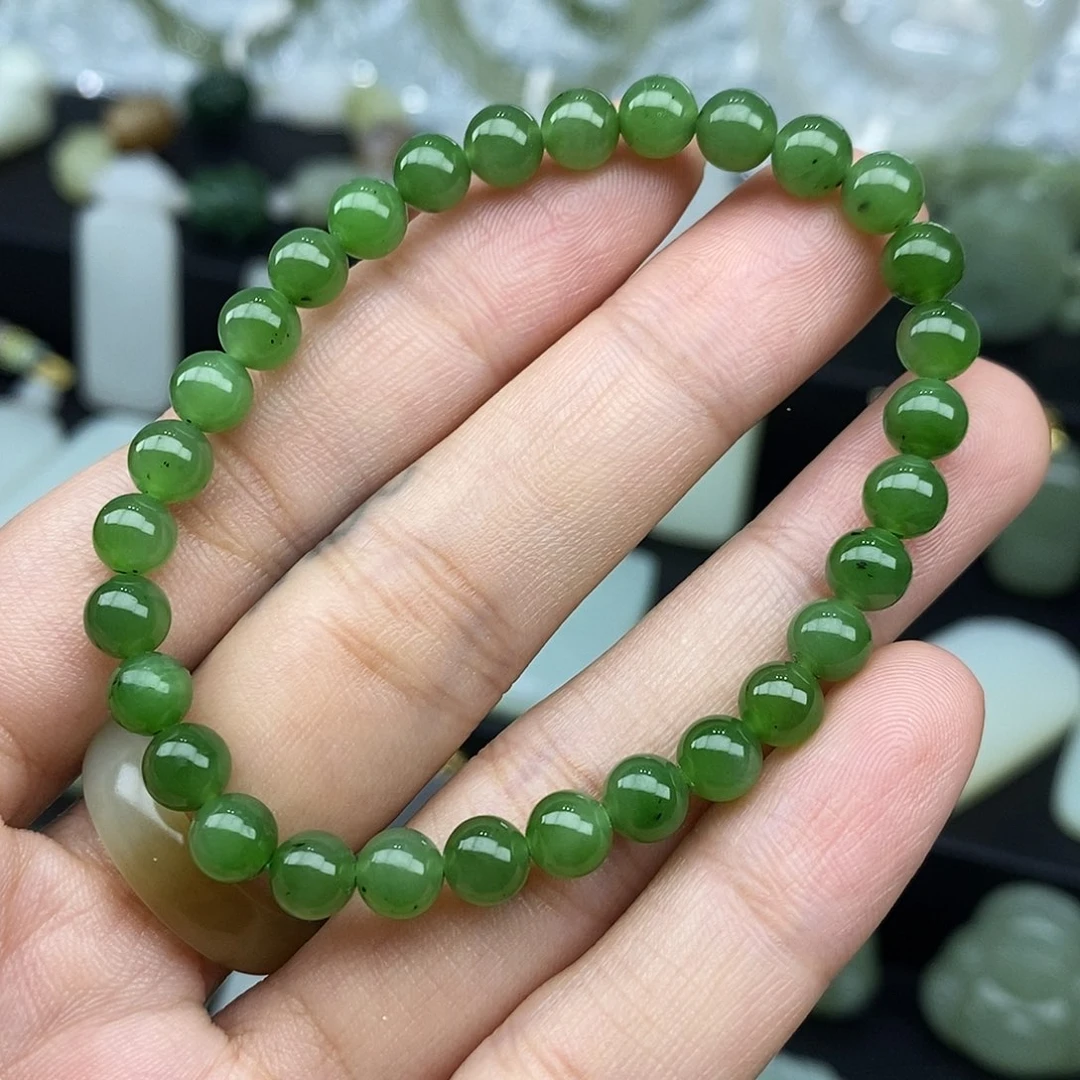 和田玉（碧玉）未镶嵌手串