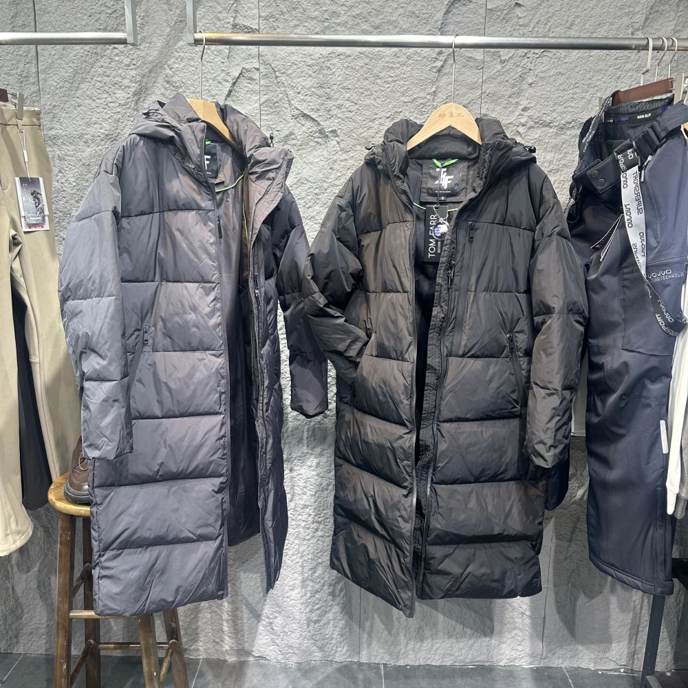 单件3.2斤 抗寒防风 俄单重磅秋冬男女加厚保暖长款过膝棉衣棉服