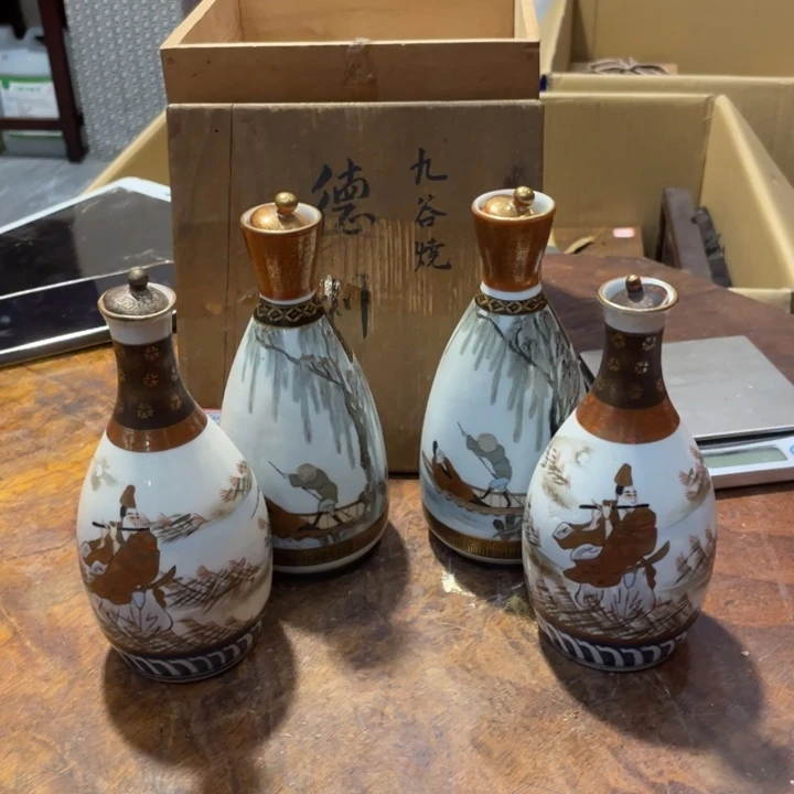 陶瓷小六古美术工艺品