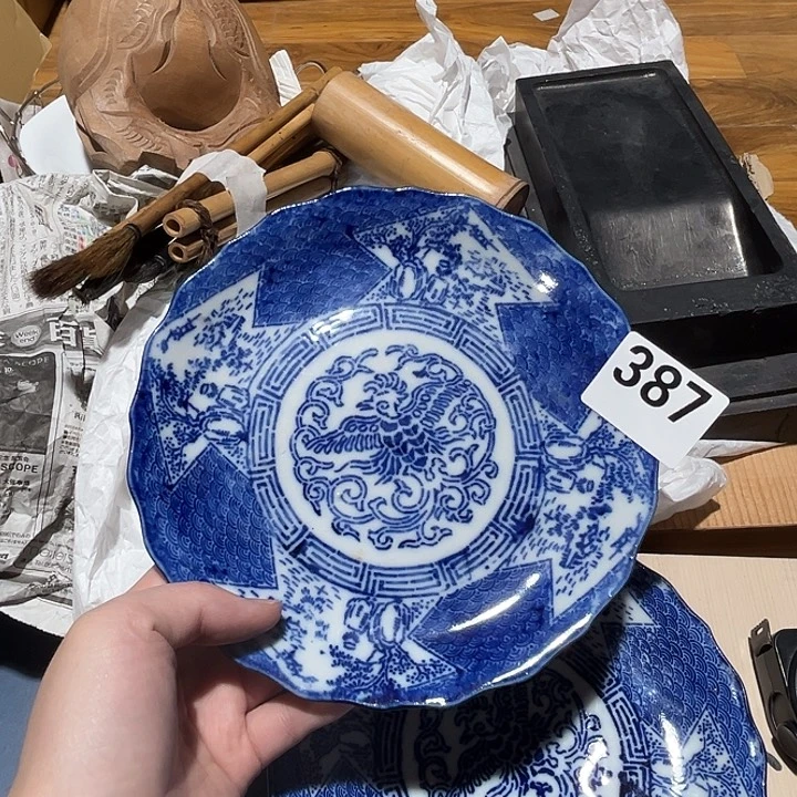 瓷片呀工艺品摆件瓷器摆件正能量