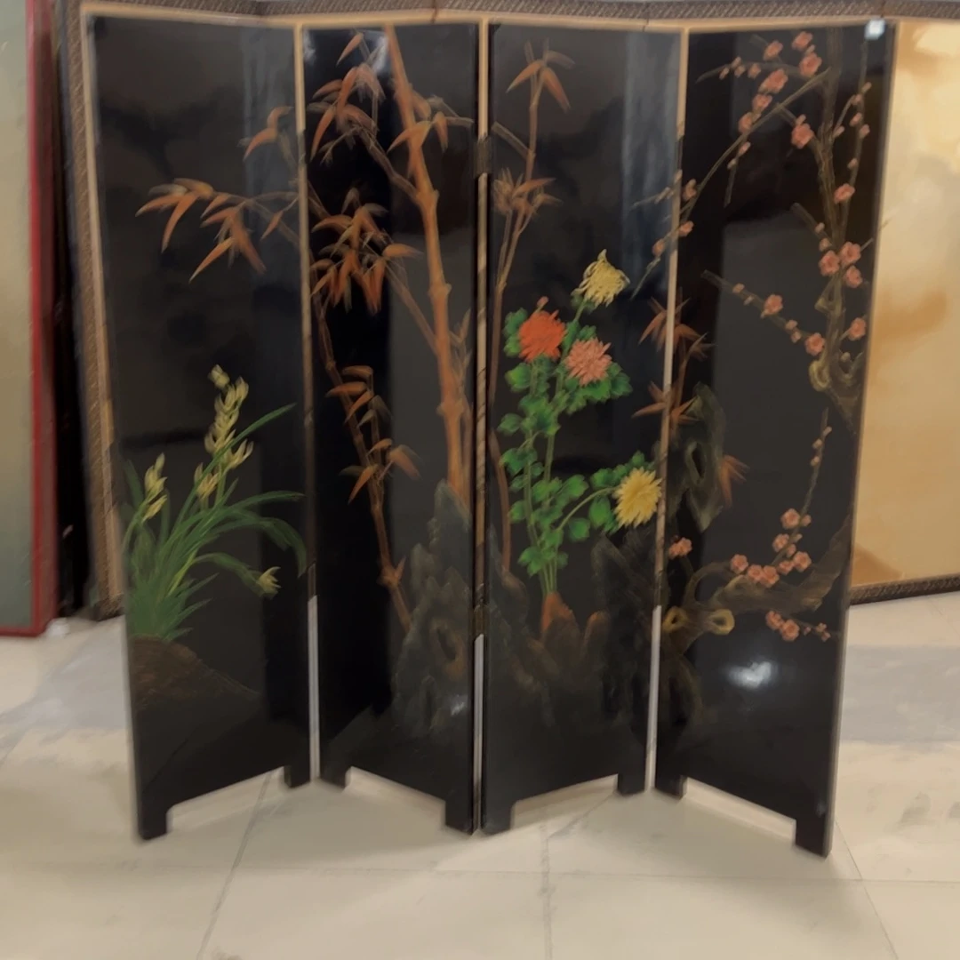 绘画屏风框画茶空间设计空间美学
